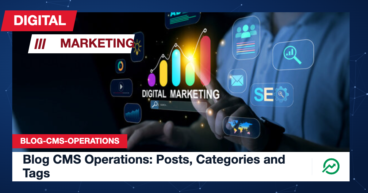 Nepal Fillings digital marketing flyer for Blog CMS Operations: Posts, Categories and Tags
